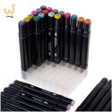Markery dwustronne mazaki alkoholowe w etui 48 + podstawka
