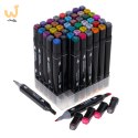 Markery dwustronne mazaki alkoholowe w etui 48 + podstawka