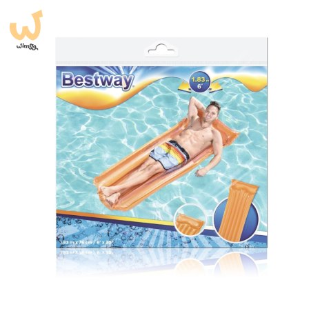 Materac dmuchany plażowy BESTWAY 44013 pomarańczowy Materac dmuchany plażowy BESTWAY 44013 pomarańczowy