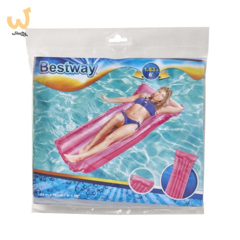 Materac dmuchany plażowy BESTWAY 44013 różowy Materac dmuchany plażowy BESTWAY 44013 różowy