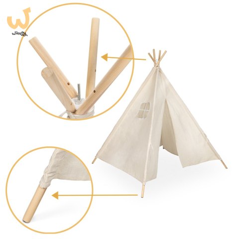 Namiot domek indiański dla dzieci Tipi Wigwam 135cm Namiot domek indiański dla dzieci Tipi Wigwam 135cm