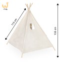 Namiot domek indiański dla dzieci Tipi Wigwam 135cm