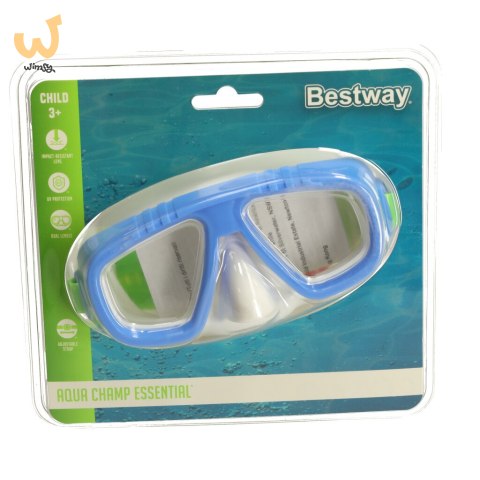 Okulary do pływania maska BESTWAY 22011 niebieskie Okulary do pływania maska BESTWAY 22011 niebieskie