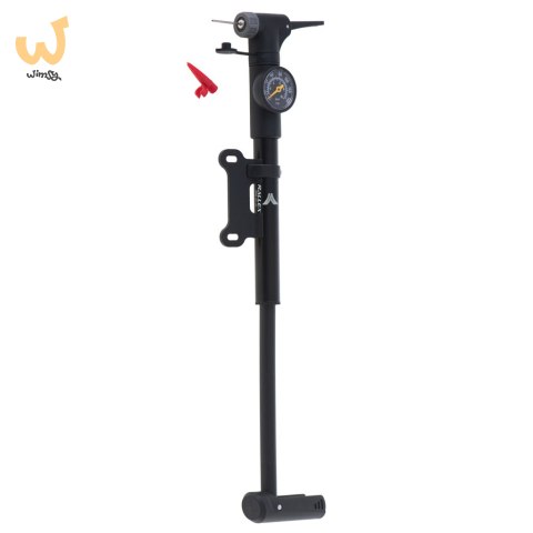 RALLEX Pompka do roweru z manometrem rowerowa ręczna do piłki materaca z uchwytem na rower RALLEX Pompka do roweru z manometrem rowerowa ręczna do piłki materaca z uchwytem na rower