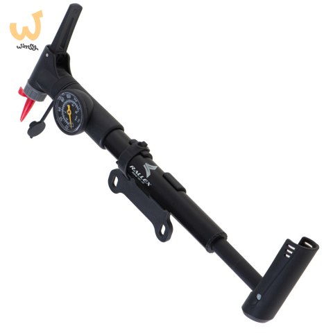 RALLEX Pompka do roweru z manometrem rowerowa ręczna do piłki materaca z uchwytem na rower RALLEX Pompka do roweru z manometrem rowerowa ręczna do piłki materaca z uchwytem na rower