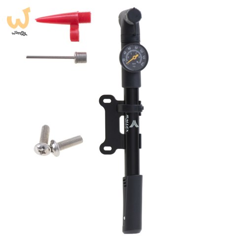 RALLEX Pompka do roweru z manometrem rowerowa ręczna do piłki materaca z uchwytem na rower RALLEX Pompka do roweru z manometrem rowerowa ręczna do piłki materaca z uchwytem na rower