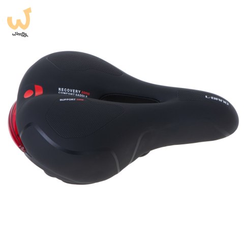 RALLEX Siodełko rowerowe sportowe wygodne pianka elastyczna lampka LED RALLEX Siodełko rowerowe sportowe wygodne pianka elastyczna lampka LED