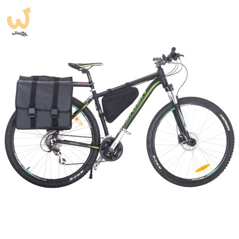RALLEX Torba sakwa rowerowa podwójna dwukomorowa boczna na rower bagażnik 35L RALLEX Torba sakwa rowerowa podwójna dwukomorowa boczna na rower bagażnik 35L