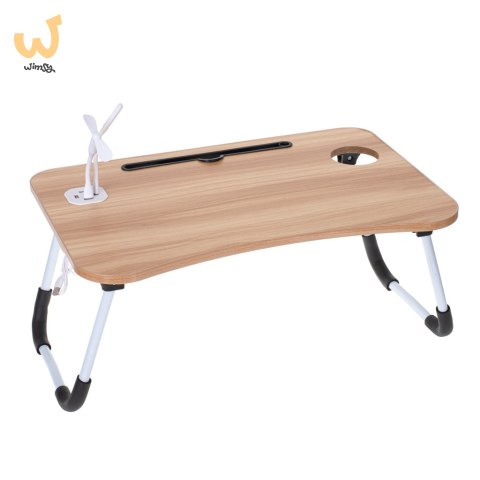 Stolik pod laptopa składany do łóżka podstawka śniadaniowa USB Stolik pod laptopa składany do łóżka podstawka śniadaniowa USB
