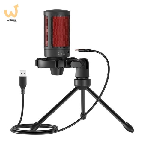SAVIO MIKROFON GAMINGOWY NA TRÓJNOGU Z PODŚWIETLENIEM SONAR PRO 01, USB, KOSZYK ANTYWSTRZĄSOWY SAVIO MIKROFON GAMINGOWY NA TRÓJNOGU Z PODŚWIETLENIEM SONAR PRO 01, USB, KOSZYK ANTYWSTRZĄSOWY