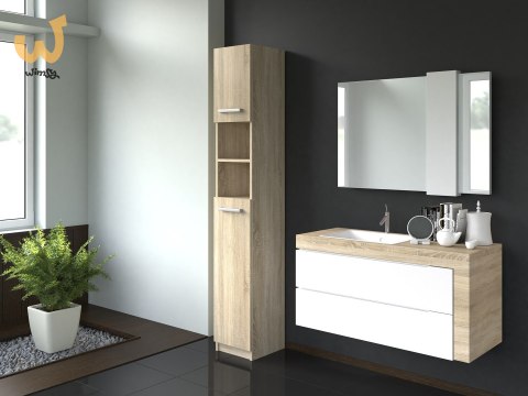SZAFKA ŁAZIENKOWA MARBELA 32CM REGAŁ SŁUPEK SONOMA SZAFKA ŁAZIENKOWA MARBELA 32CM REGAŁ SŁUPEK SONOMA