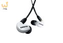 Shure SE215DYWH+UNI-EFS - Słuchawki douszne AONIC215 z pojedynczym przetwornikiem i kablem 3.5mm (białe)
