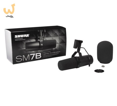 Shure SM7B - Mikrofon dynamiczny, kardioidalny, lektorski - radiowy Shure SM7B - Mikrofon dynamiczny, kardioidalny, lektorski - radiowy