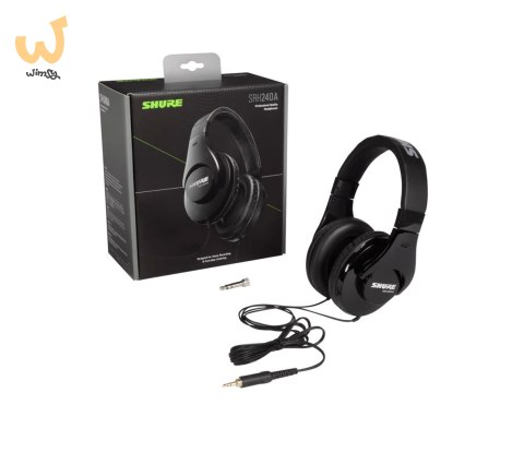 Shure SRH240A-BK-EFS - Słuchawki nauszne, do zastosowań monitorowych i ogólnych, home studio Shure SRH240A-BK-EFS - Słuchawki nauszne, do zastosowań monitorowych i ogólnych, home studio