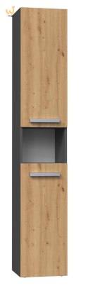 Szafka łazienkowa NEL I 31x30xH174 antracyt/artisan