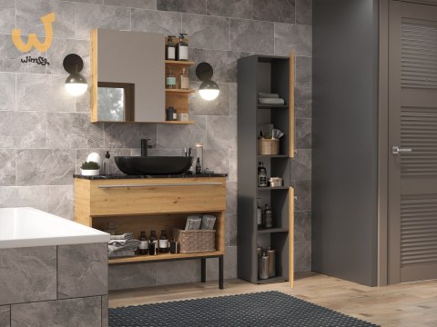 Szafka łazienkowa NEL I 31x30xH174 antracyt/artisan Szafka łazienkowa NEL I 31x30xH174 antracyt/artisan