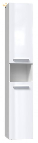 Szafka łazienkowa NEL I 31x30xH174 biel połysk