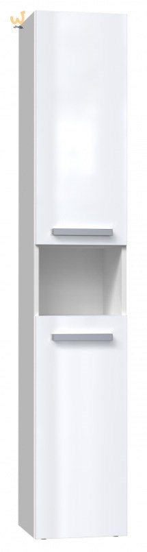Szafka łazienkowa NEL I 31x30xH174 biel połysk