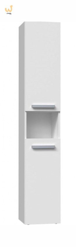 Szafka łazienkowa NEL III 31x30xH174 biel mat