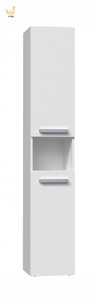 Szafka łazienkowa NEL III 31x30xH174 biel mat
