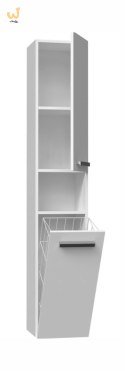 Szafka łazienkowa NEL III 31x30xH174 biel mat