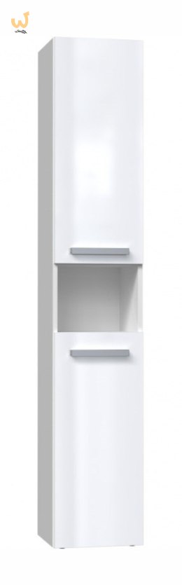 Szafka łazienkowa NEL III 31x30xH174 biel połysk
