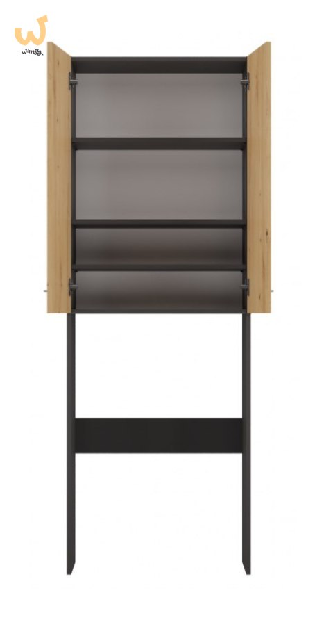 Szafka łazienkowa POLA DD 64x30xH180 antracyt/artisan Szafka łazienkowa POLA DD 64x30xH180 antracyt/artisan