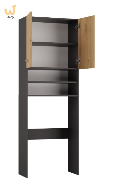 Szafka na pralkę POLA DK 64x30xH180 antracyt/artisan Szafka na pralkę POLA DK 64x30xH180 antracyt/artisan