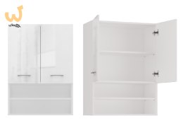 Szafka nad pralkę POLA MINI DK 64x30xH90 biel połysk