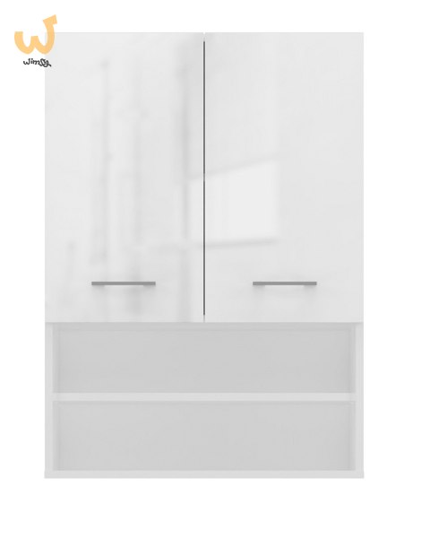 Szafka nad pralkę POLA MINI DK 64x30xH90 biel połysk Szafka nad pralkę POLA MINI DK 64x30xH90 biel połysk