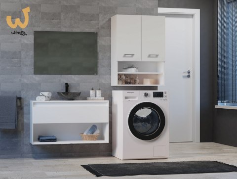 Szafka nad pralkę POLA MINI DK 64x30xH90 biel Szafka nad pralkę POLA MINI DK 64x30xH90 biel