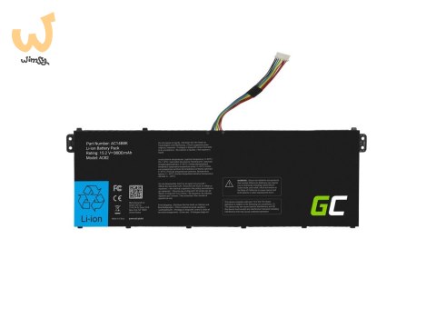 GREEN CELL BATERIA AC62 AC14B3K AC14B8K DO ACER ASPIRE 5 A515 A517 R15 R5-571T SPIN 3 SP315 SWIFT 3 SF314 3600 MAH 15.2V GREEN CELL BATERIA AC62 AC14B3K AC14B8K DO ACER ASPIRE 5 A515 A517 R15 R5-571T SPIN 3 SP315 SWIFT 3 SF314 3600 MAH 15.2V