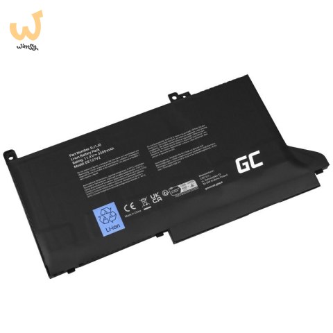 GREEN CELL BATERIA DE127V2 DJ1J0 DO DELL LATITUDE 7280 7290 7380 7390 7480 7490 2700MAH 11.4V GREEN CELL BATERIA DE127V2 DJ1J0 DO DELL LATITUDE 7280 7290 7380 7390 7480 7490 2700MAH 11.4V