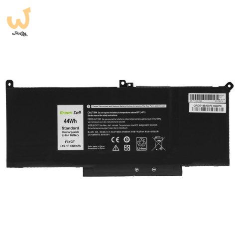 GREEN CELL BATERIA DE148 F3YGT DO DELL LATITUDE 7280 7290 7380 7390 7480 7490 5800MAH 7.6V GREEN CELL BATERIA DE148 F3YGT DO DELL LATITUDE 7280 7290 7380 7390 7480 7490 5800MAH 7.6V
