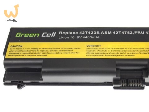 GREEN CELL BATERIA LE05 DO LENOVO 42T4795 4400 MAH 10.8V GREEN CELL BATERIA LE05 DO LENOVO 42T4795 4400 MAH 10.8V