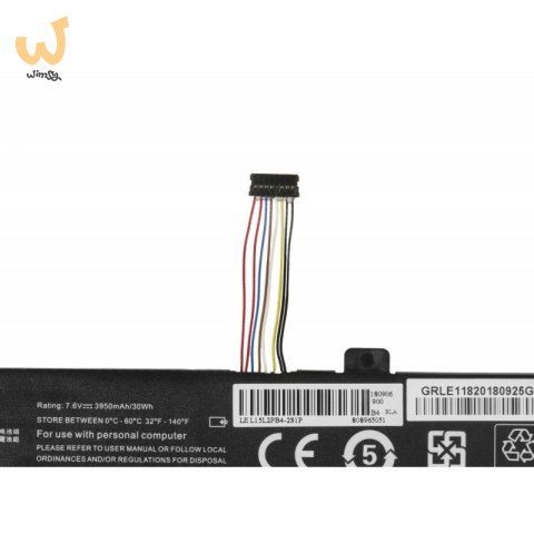 GREEN CELL BATERIA LE118 L15C2PB3 L15L2PB4 L15M2PB3 L15S2TB0 DO LENOVO IDEAPAD 310 310-15IKB 510 510-15ISK 3500MAH 7.6V GREEN CELL BATERIA LE118 L15C2PB3 L15L2PB4 L15M2PB3 L15S2TB0 DO LENOVO IDEAPAD 310 310-15IKB 510 510-15ISK 3500MAH 7.6V
