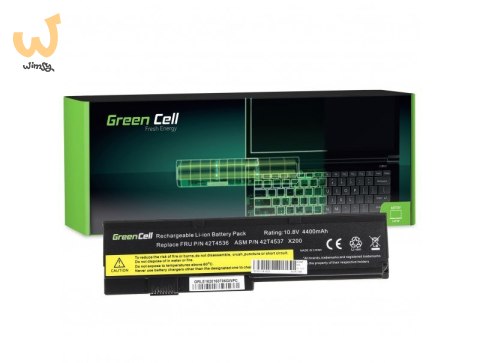 GREEN CELL BATERIA LE16 42T4650 DO LENOVO THINKPAD X200 X201 X200S X201I 4400 MAH 10.8V GREEN CELL BATERIA LE16 42T4650 DO LENOVO THINKPAD X200 X201 X200S X201I 4400 MAH 10.8V