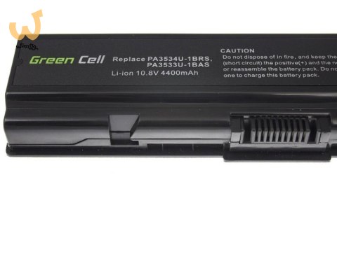 GREEN CELL BATERIA TS01 DO TOSHIBA PA3534U-1BRS 4400 MAH 10.8V GREEN CELL BATERIA TS01 DO TOSHIBA PA3534U-1BRS 4400 MAH 10.8V