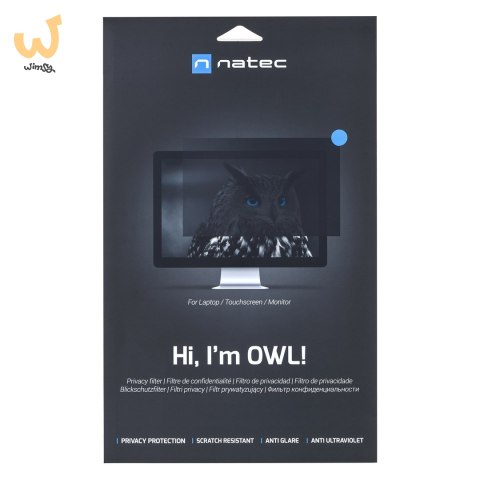 NATEC FILTR PRYWATYZUJĄCY OWL 27" 16:9 NFP-2118 NATEC FILTR PRYWATYZUJĄCY OWL 27" 16:9 NFP-2118