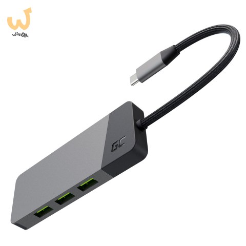 GREEN CELL HUB USB-C ADAPTER GC CONNECT 7W1 (3XUSB 3.1, HDMI 4K 60HZ, USB-C PD 85W, MICROSD/SD) GREEN CELL HUB USB-C ADAPTER GC CONNECT 7W1 (3XUSB 3.1, HDMI 4K 60HZ, USB-C PD 85W, MICROSD/SD)