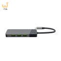 GREEN CELL HUB USB-C ADAPTER GC CONNECT 7W1 (3XUSB 3.1, HDMI 4K 60HZ, USB-C PD 85W, MICROSD/SD)