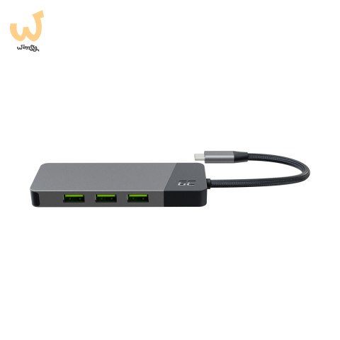 GREEN CELL HUB USB-C ADAPTER GC CONNECT 7W1 (3XUSB 3.1, HDMI 4K 60HZ, USB-C PD 85W, MICROSD/SD) GREEN CELL HUB USB-C ADAPTER GC CONNECT 7W1 (3XUSB 3.1, HDMI 4K 60HZ, USB-C PD 85W, MICROSD/SD)