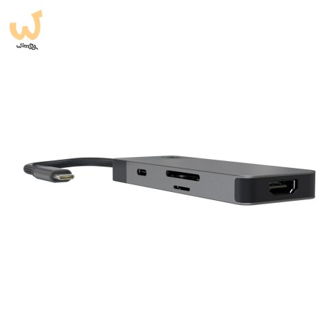 GREEN CELL HUB USB-C ADAPTER GC CONNECT 7W1 (3XUSB 3.1, HDMI 4K 60HZ, USB-C PD 85W, MICROSD/SD) GREEN CELL HUB USB-C ADAPTER GC CONNECT 7W1 (3XUSB 3.1, HDMI 4K 60HZ, USB-C PD 85W, MICROSD/SD)