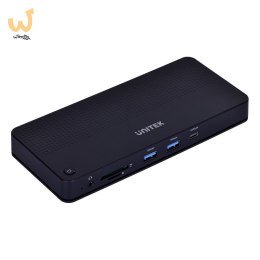 UNITEK STACJA DOKUJĄCA USB 4 12W1, HDMI/DP 8K,4X USB-C, 3XUSB-A, SD, POWERDELIVERY 100W