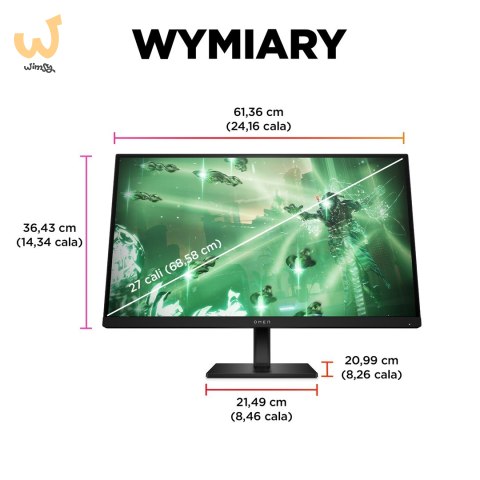 MONITOR HP LED, QHD 27" OMEN 27q (780H4E9) 165Hz MONITOR HP LED, QHD 27" OMEN 27q (780H4E9) 165Hz