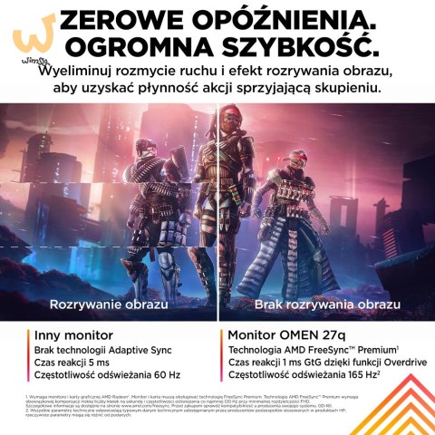 MONITOR HP LED, QHD 27" OMEN 27q (780H4E9) 165Hz MONITOR HP LED, QHD 27" OMEN 27q (780H4E9) 165Hz