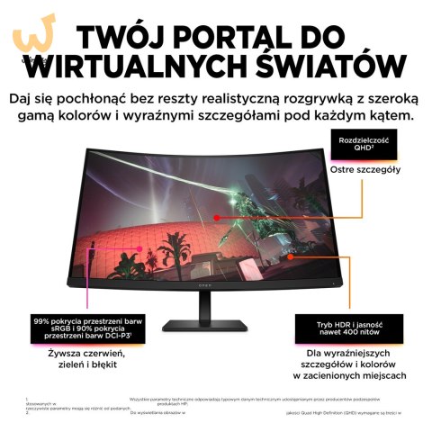 MONITOR HP LED, QHD 32" OMEN 32c (780K6E9) 165Hz MONITOR HP LED, QHD 32" OMEN 32c (780K6E9) 165Hz