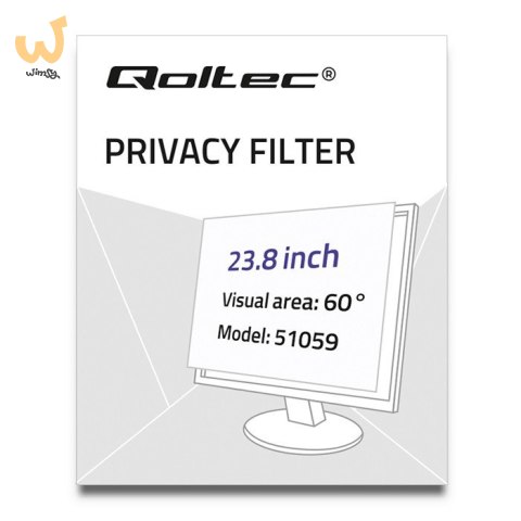 Filtr prywatyzujący Rodo Qoltec 51059 Filtr prywatyzujący Rodo Qoltec 51059