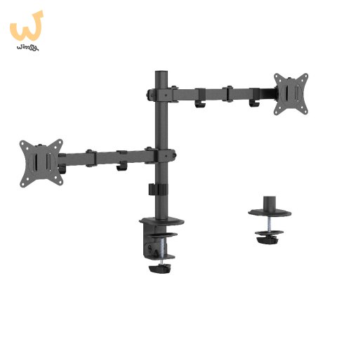 GEMBIRD BIURKOWE REGULOWANE RAMIĘ/UCHWYT NA 2 MONITORY 17-32, VESA 100X100MM, DO 9 KG GEMBIRD BIURKOWE REGULOWANE RAMIĘ/UCHWYT NA 2 MONITORY 17-32, VESA 100X100MM, DO 9 KG