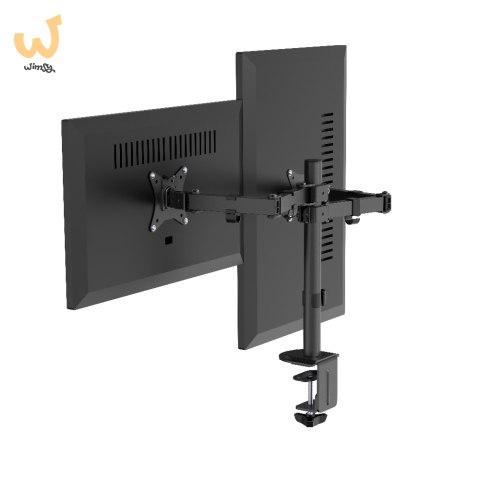 GEMBIRD BIURKOWE REGULOWANE RAMIĘ/UCHWYT NA 2 MONITORY 17-32, VESA 100X100MM, DO 9 KG GEMBIRD BIURKOWE REGULOWANE RAMIĘ/UCHWYT NA 2 MONITORY 17-32, VESA 100X100MM, DO 9 KG